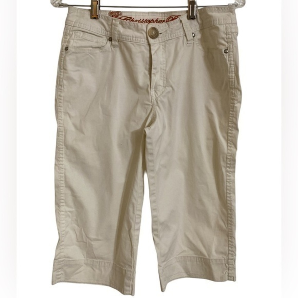 Christopher Blue capri pants. size S